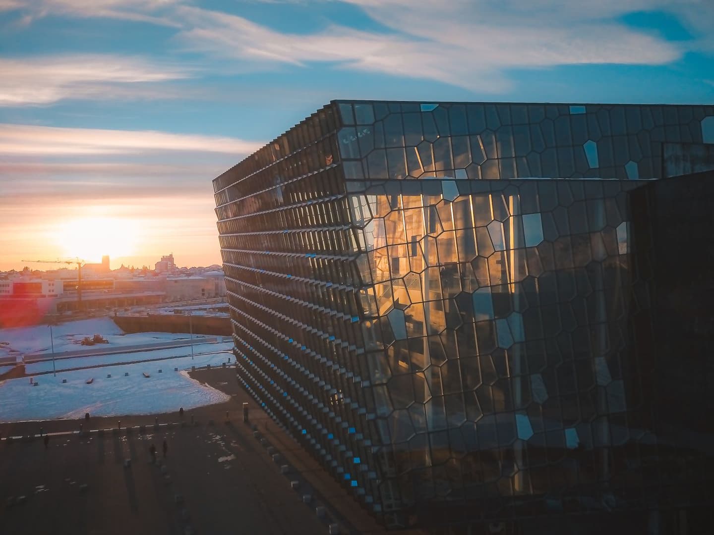 Modern architecture against a cool sky
